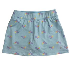 Prince Girls Tennis Skort Blue Racquet‎ Print Athletic Skirt Size M